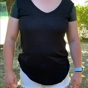 RD style pleather sleeves shirt